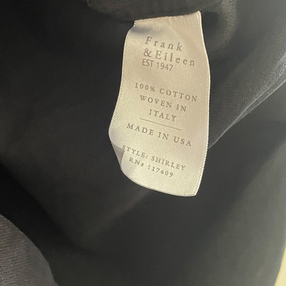 Frank & Eileen Shirley Oversized Button Up Shirt in Blackout Denim S - Picture 11 of 12